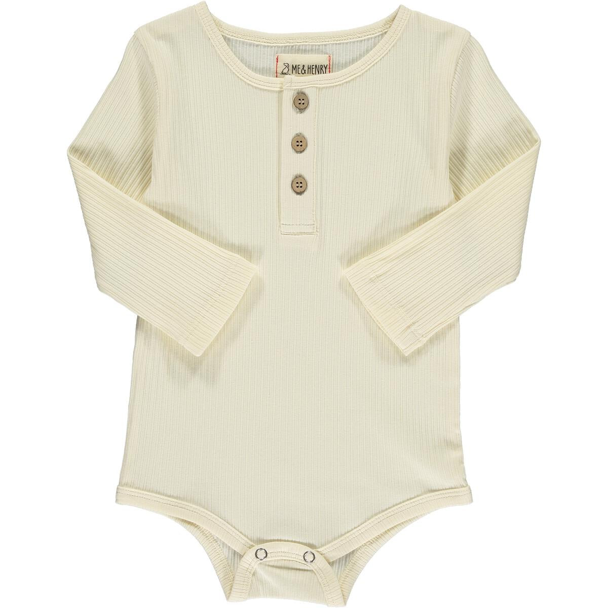 Ettie + H Kytto Jersey Onesie (Cream Rib) -  0-3 Months