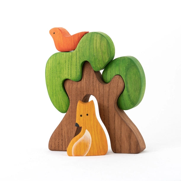 Fox & Tree Wooden Puzzle