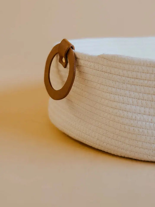 White Rope Changing Basket