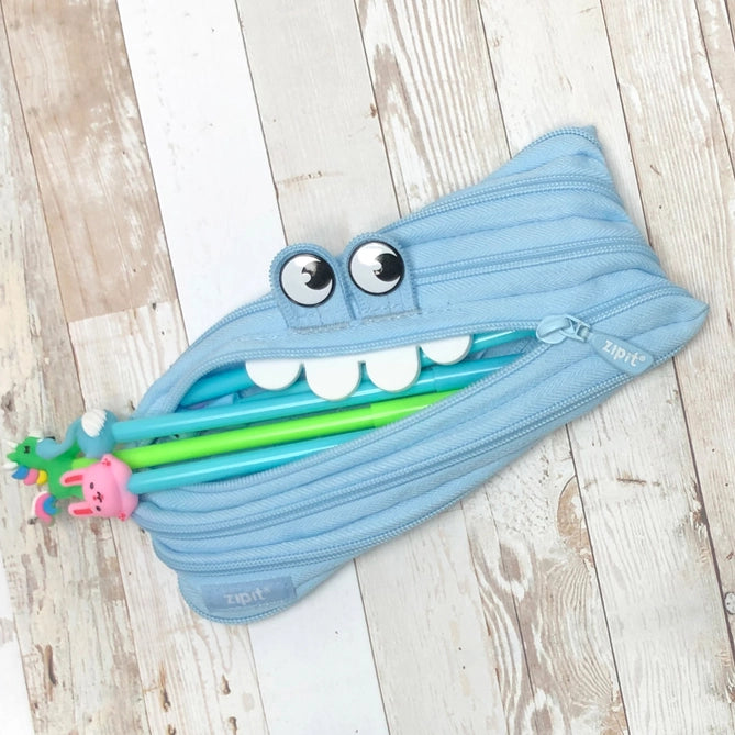 Blue Monster Pencil Case Storage