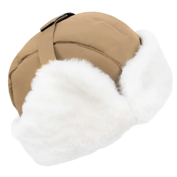 Soft Brown Grow With Me Winter Trapper Hat