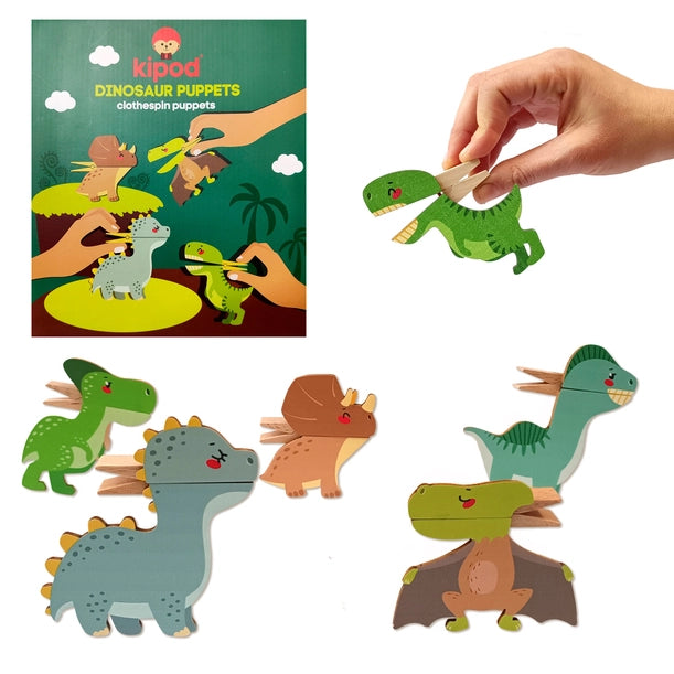 Clothespin Dinosaur Puppets