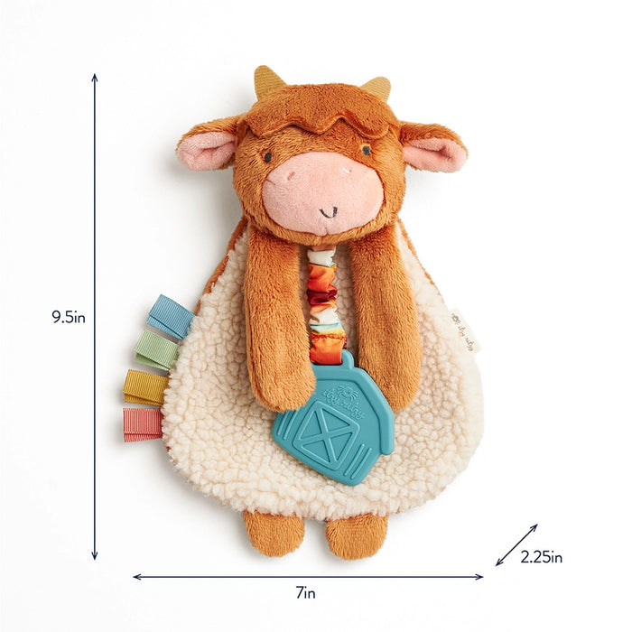 Wyatt the Highland Cow Itzy Lovey Plush with Teether Toy