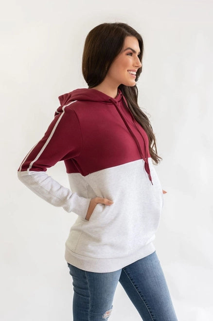 Fleece Zip Nursing Hoodie