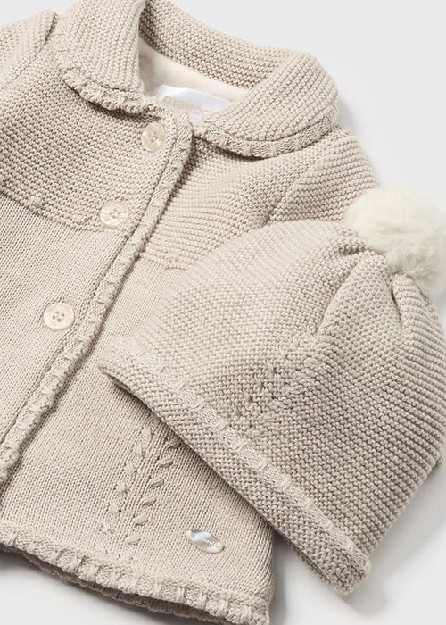 Tricot knit Coat and Hat