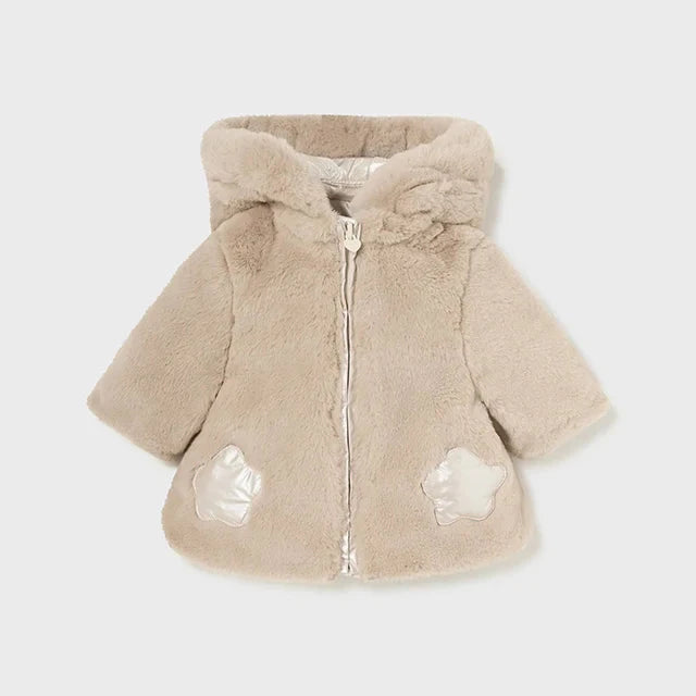 Pottery Reversible Fuzzy Bear Ear Coat