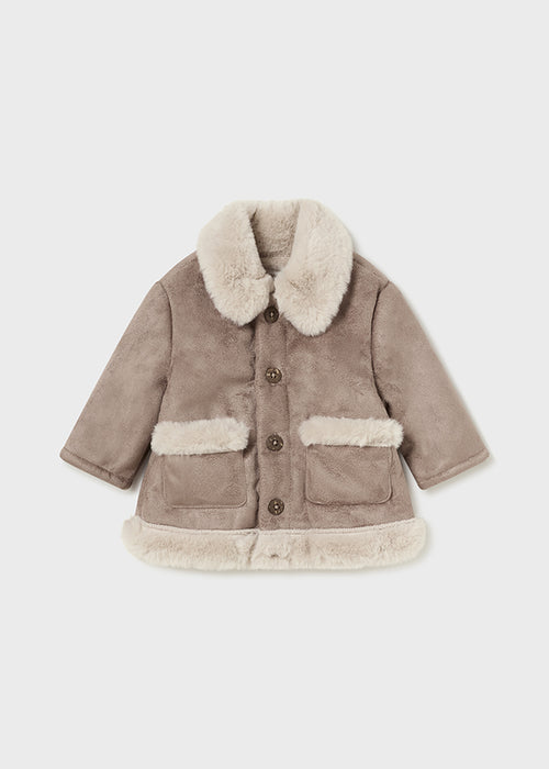 Cinnamon Double faced faux fur coat