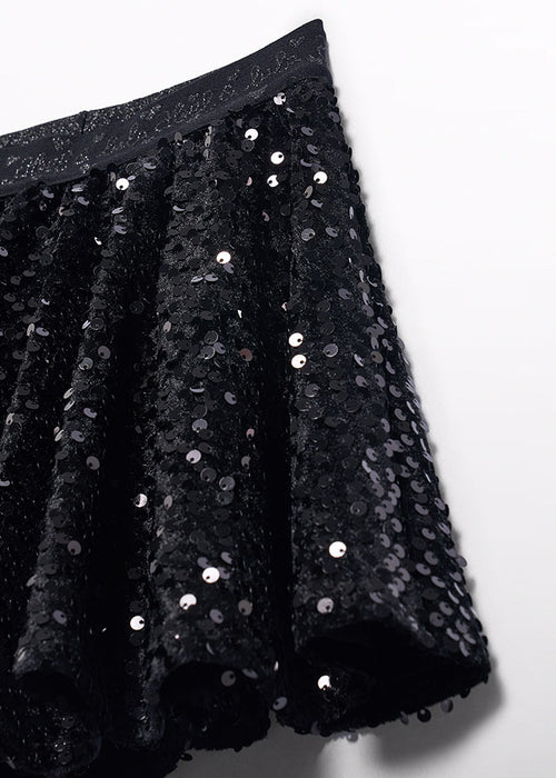 Velvet Sequin Skirt