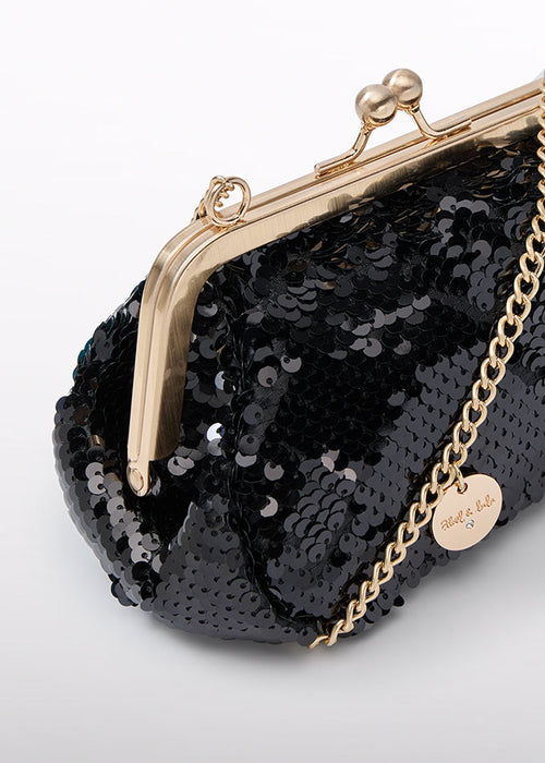 Black Sequins Handbag