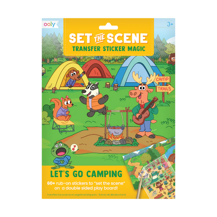 Let's Go Camping Set the Scene Transfer Stickers