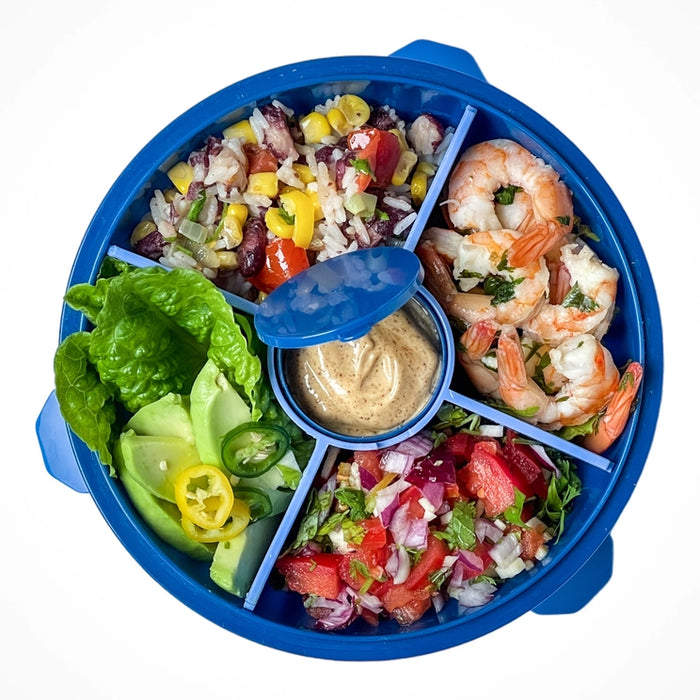 Poke Bowl with 4-Part Divider