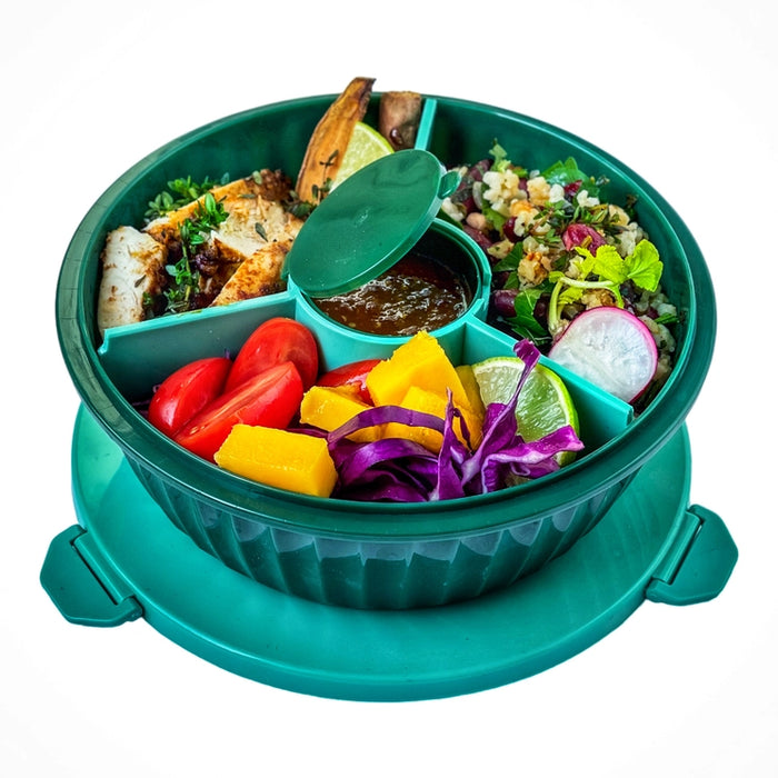 Poke Bowl with 4-Part Divider