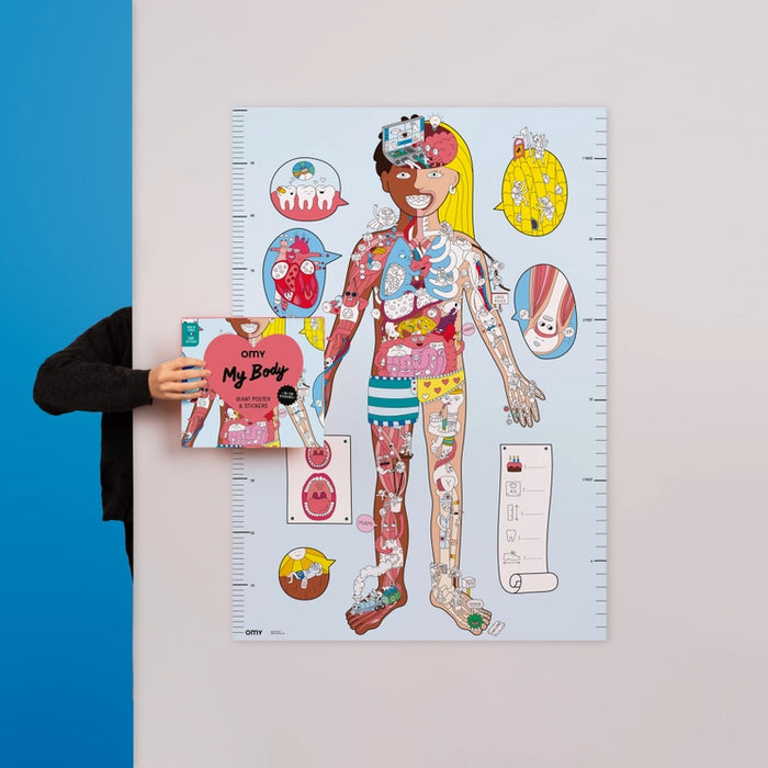 My Body Giant Sticker Poster