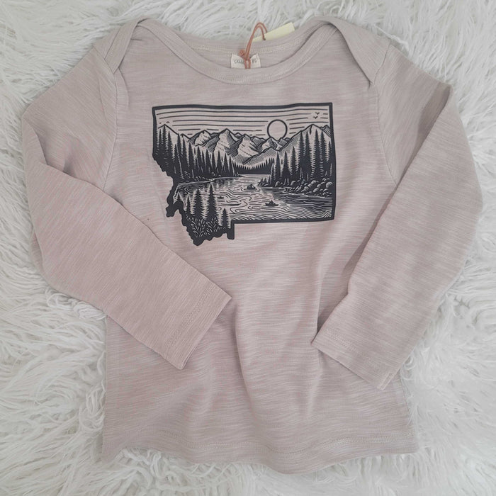 Montana Oatmeal Long Sleeve Tee