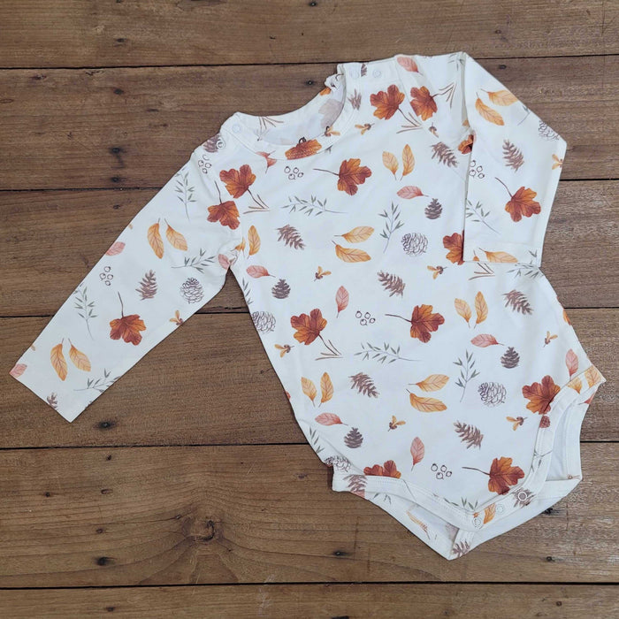 Fall Leaves Cream Modal Bodysuit