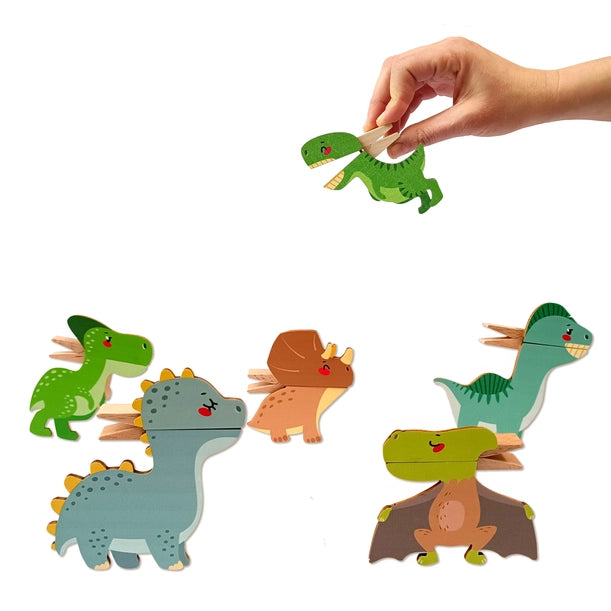 Clothespin Dinosaur Puppets