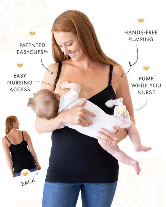 Black Sublime Hands-Free Pumping & Nursing Tank