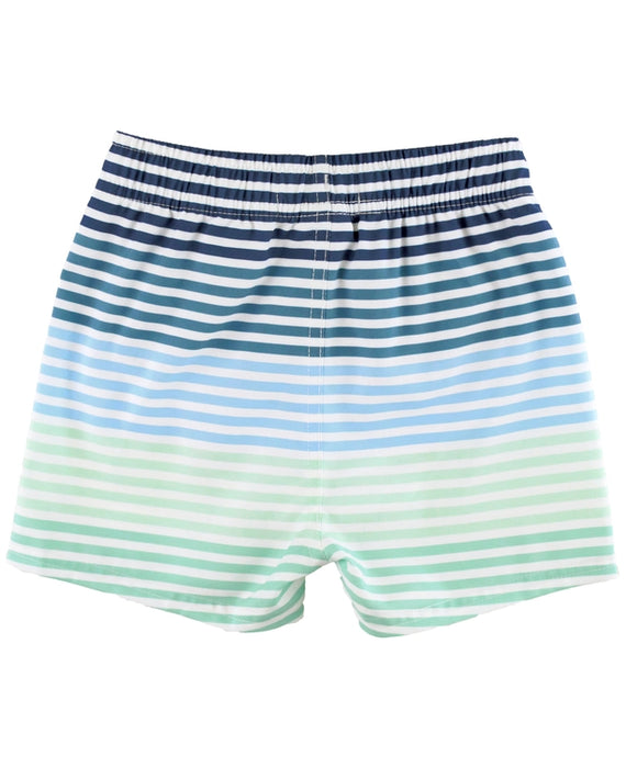 Coastal Stripes Boy's Swim Trunks