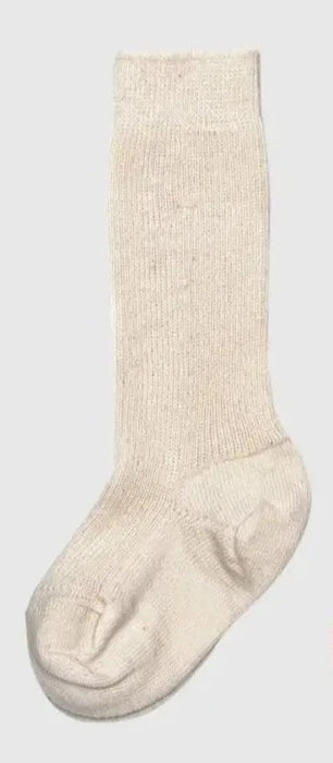 Natural Organic Wool & Cotton Knee High Socks