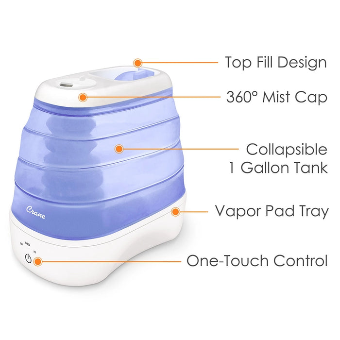 Cool Mist Collapsible Humidifier - 1 Gallon