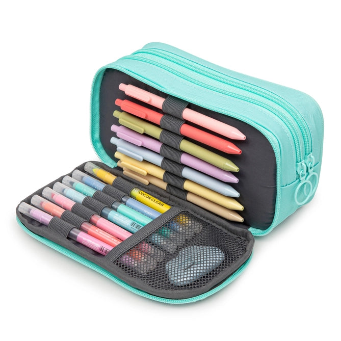 Black Half & Half Pencil Case Storage