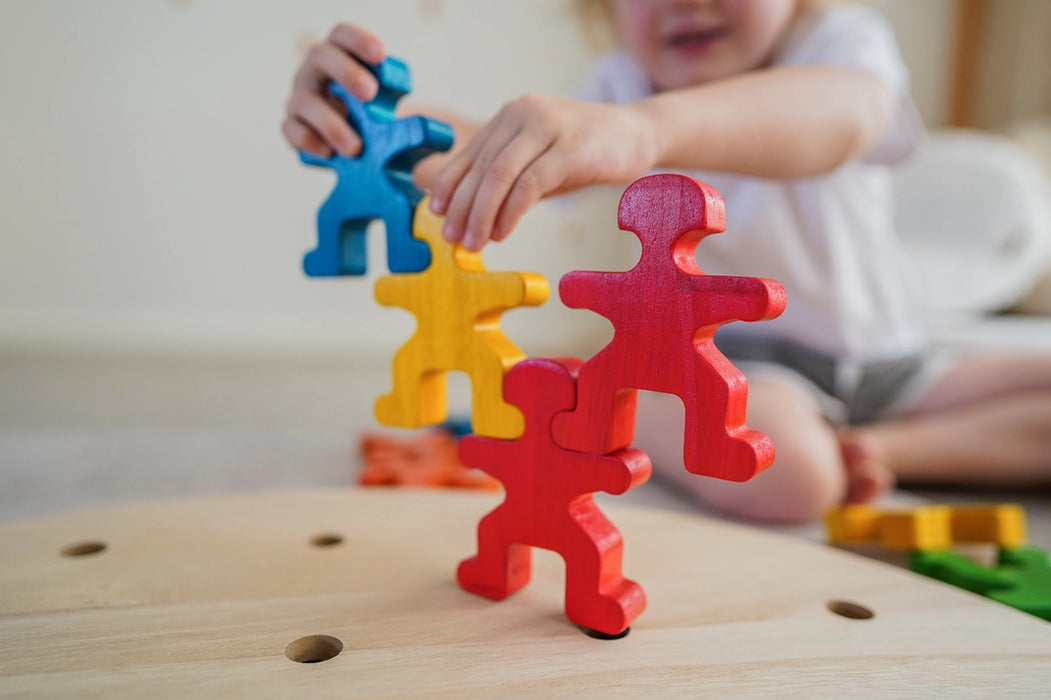 Wooden Rainbow People