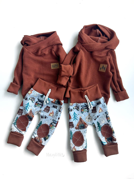 'Happy Camper' GWM Hoodie & Knee Patch Joggers Set **SPECIAL ORDERS**