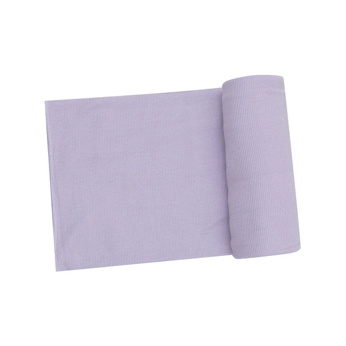 Orchid Petal Ribbed Swaddle Blanket