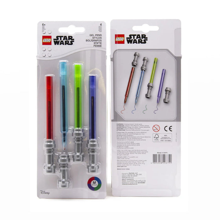 LEGO Star Wars Lightsaber Gel Pen 4 Pack