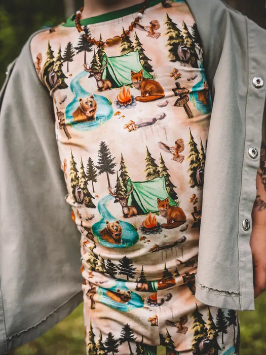 Camping 2 Piece Long Sleeve Pajama