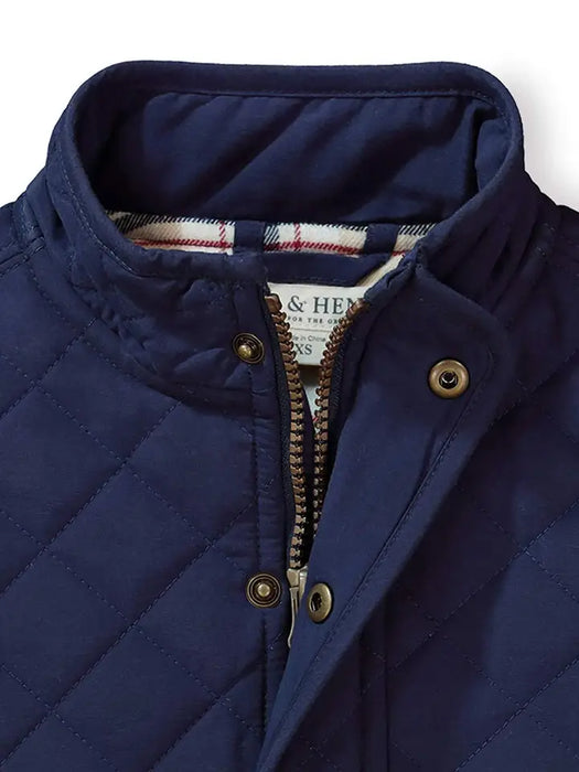 Quilted Field Vest Navy