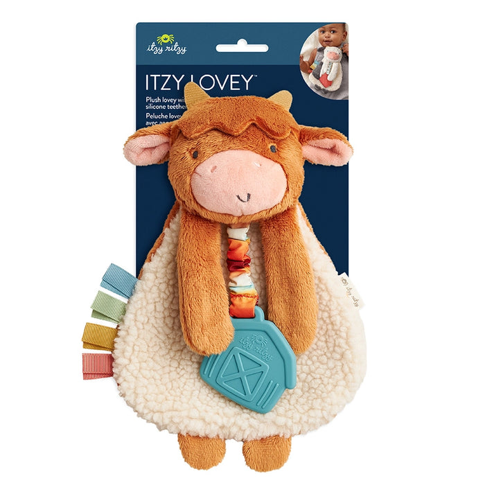 Wyatt the Highland Cow Itzy Lovey Plush with Teether Toy