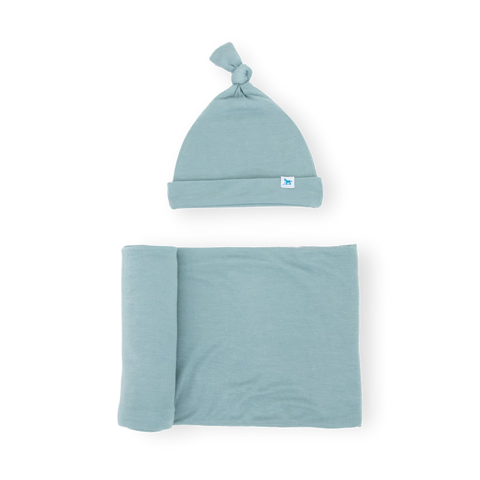 Harbor Stretch Knit Swaddle & Hat Set