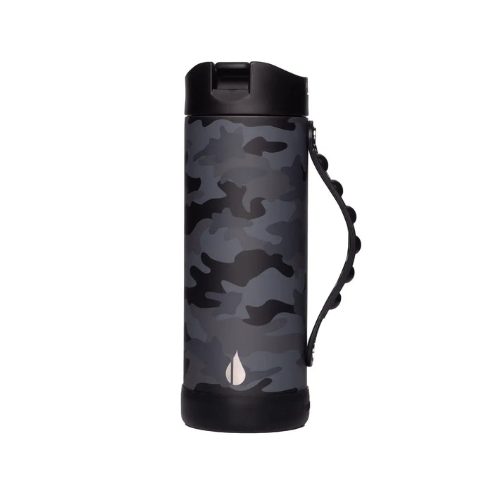 Black Camo Iconic Pop Water Bottle - 14 oz