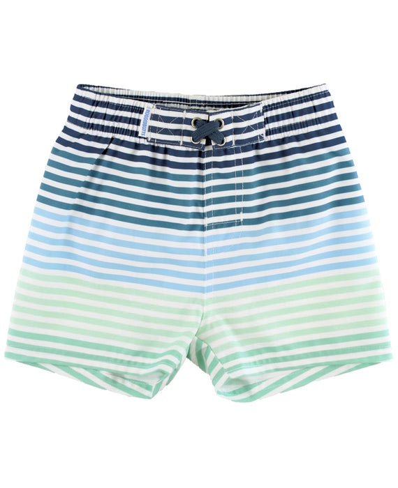 Coastal Stripes Boy's Swim Trunks