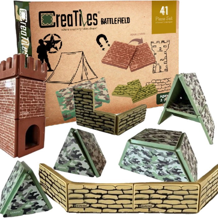 Military Battlefield Magnetic Building Blocks