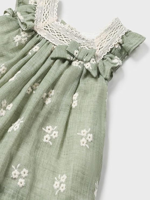 Eucalyptus Embroidered Dress & Bloomers