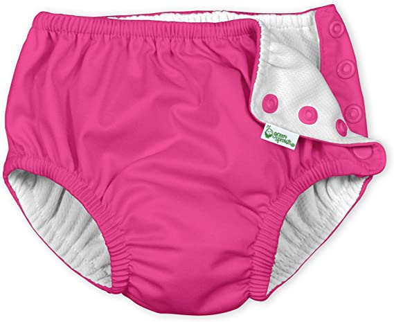 Fuschia Snap Swim Diaper