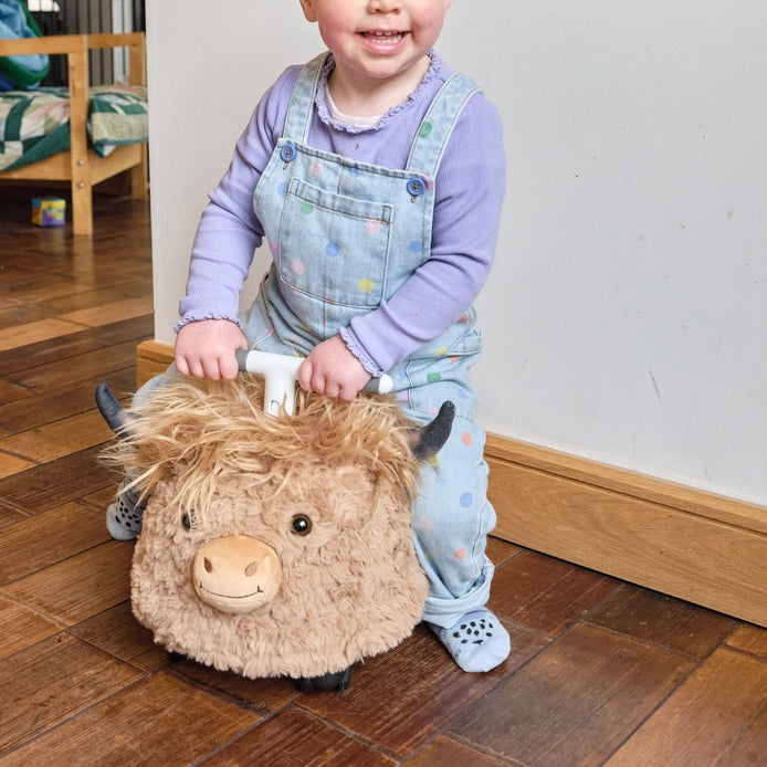 Scotch Ride On Inflatable Highland Cow