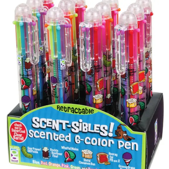 Scent-Sibles Scented Six Color Pen