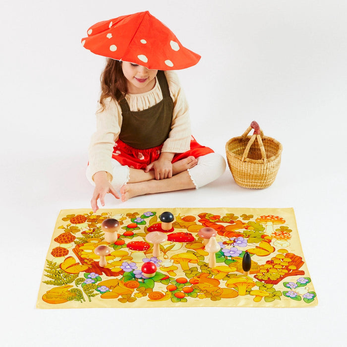 Handpainted Wooden Mushroom Play Set