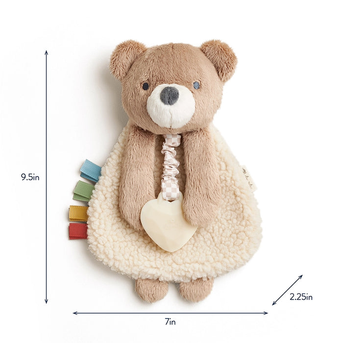 Theo the Bear Itzy Lovey Plush with Teether Toy