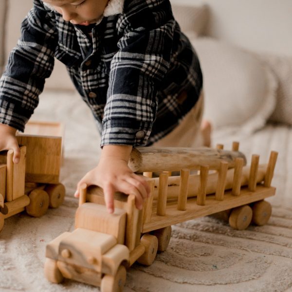 Wooden Log Truck