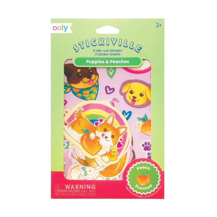 Stickiville Puppies and Peaches Scented Stickers