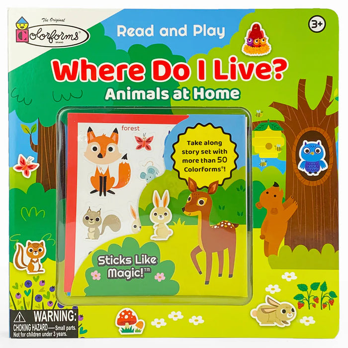 Colorforms Where Do I Live? Activity Book