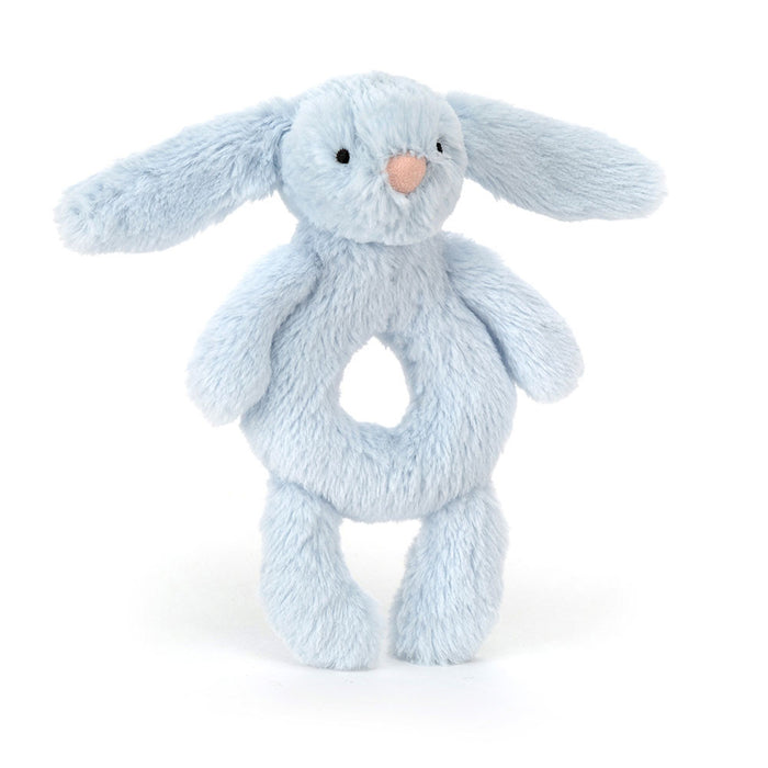 Bashful Blue Bunny Ring Rattle