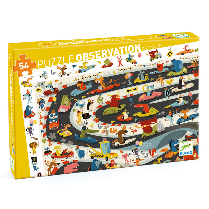 Automobile Rally Observation Puzzle & Poster