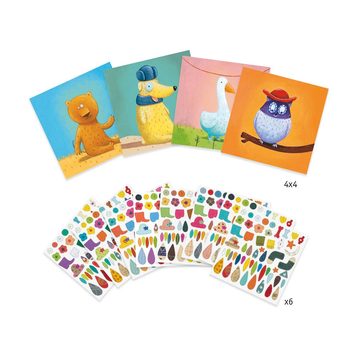 Create Animals Sticker Collage Activity Set