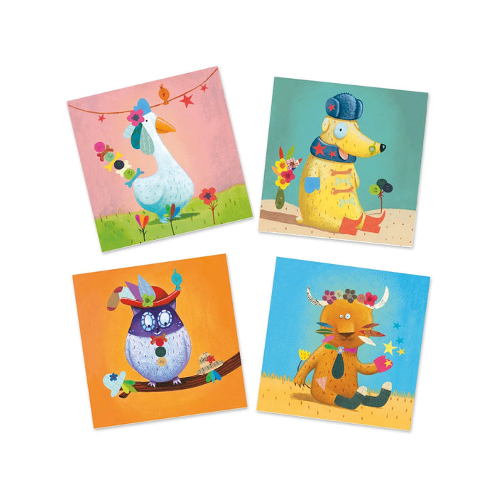 Create Animals Sticker Collage Activity Set