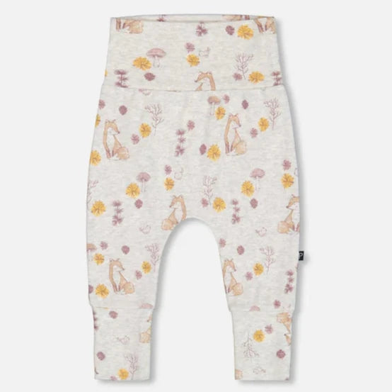 Printed Fox Organic Cotton Pants